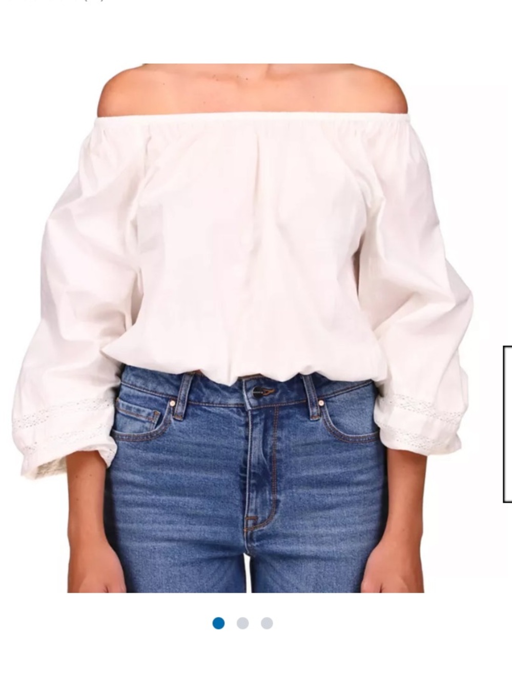 Sanctuary 100% Cotton Blossom Crisp White Blouse XXL